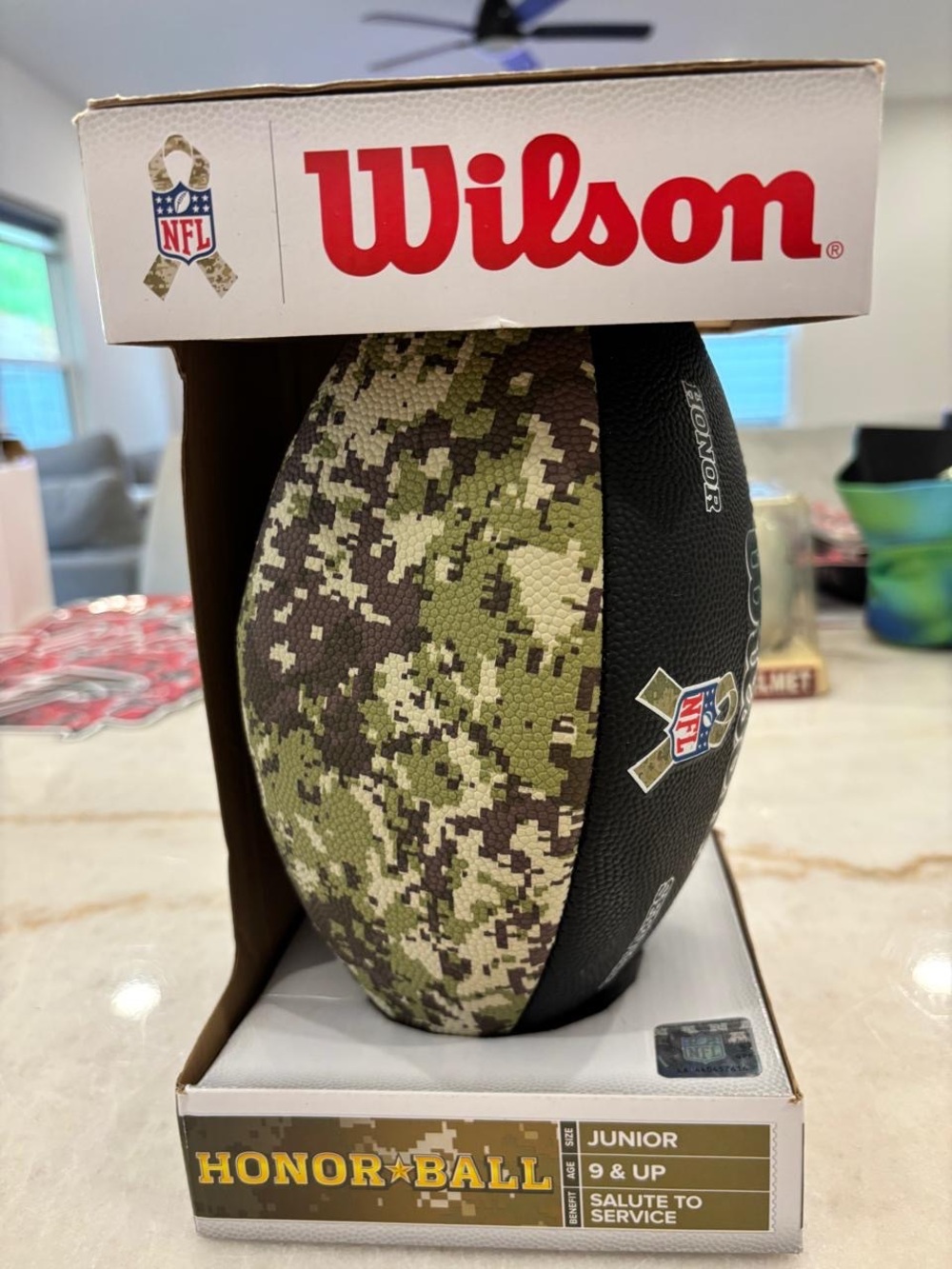 Wilson NFL Salute to Service Honor Ball Junior Camo Football w/ Box #T07